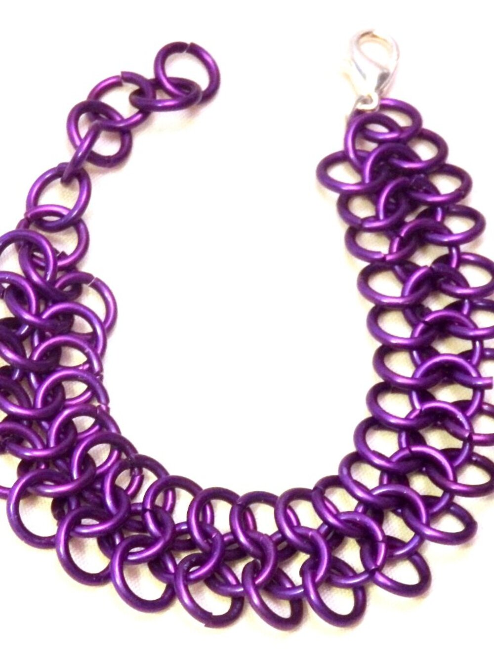 Purple European 4 In 1 Chainmail Bracelet 1272